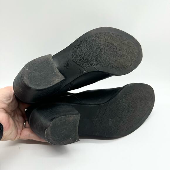 Matisse Ashbury Chelsea Boot Heeled Ankle Booties Black Leather Size 7 Moto Boho - Picture 11 of 15